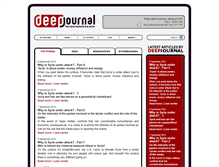 Tablet Screenshot of deepjournal.com